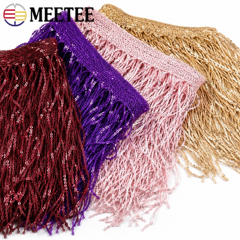 Fringe Ribbon Sewing - شريط تزيين بالترتر والشراشيب اللامعة من