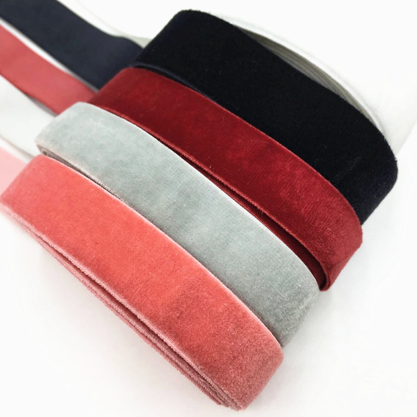 Velvet Ribbon Roll - 15 مللي متر 5 ياردة المخملية