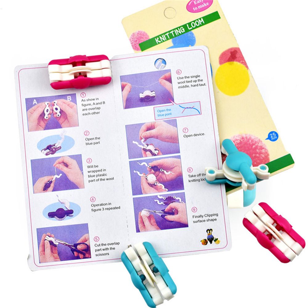 Pom Pom Maker Tool - 2 قطعة/الوحدة موضة إبرة الحرفية مجموعات