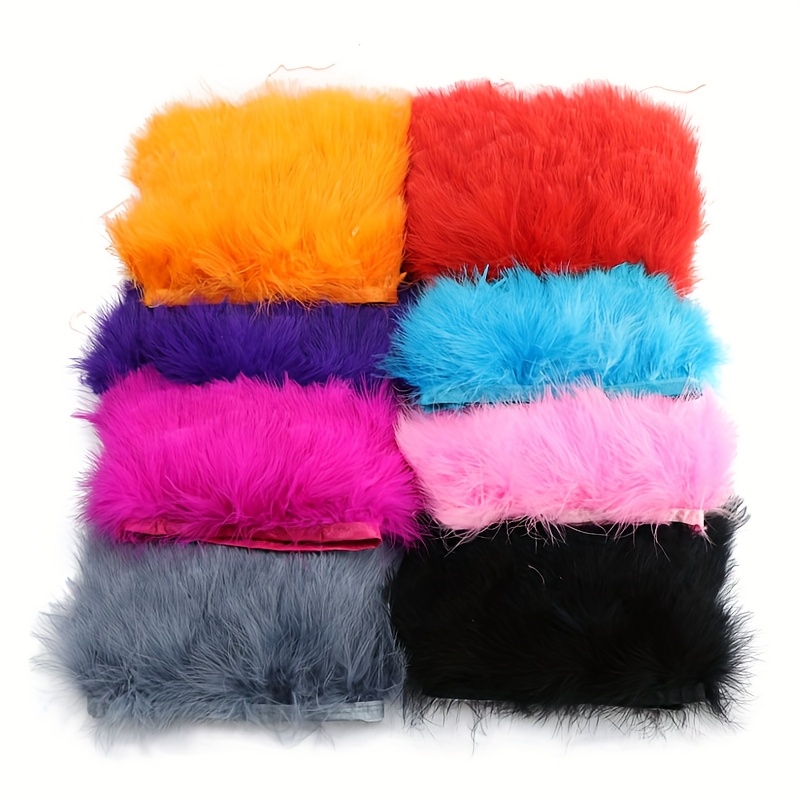 Feather Trim Marabou - شريط زخرفي من ريش الديك الرومي