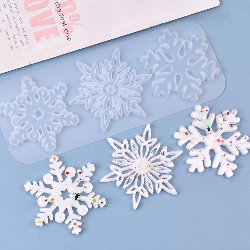 Christmas Craft Embellishment - عيد الميلاد الجوف ندفة الثلج زخرفة