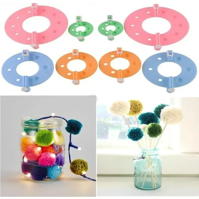 Pom Pom Maker Tool - أداة صنع كرات البوم بوم بأربعة