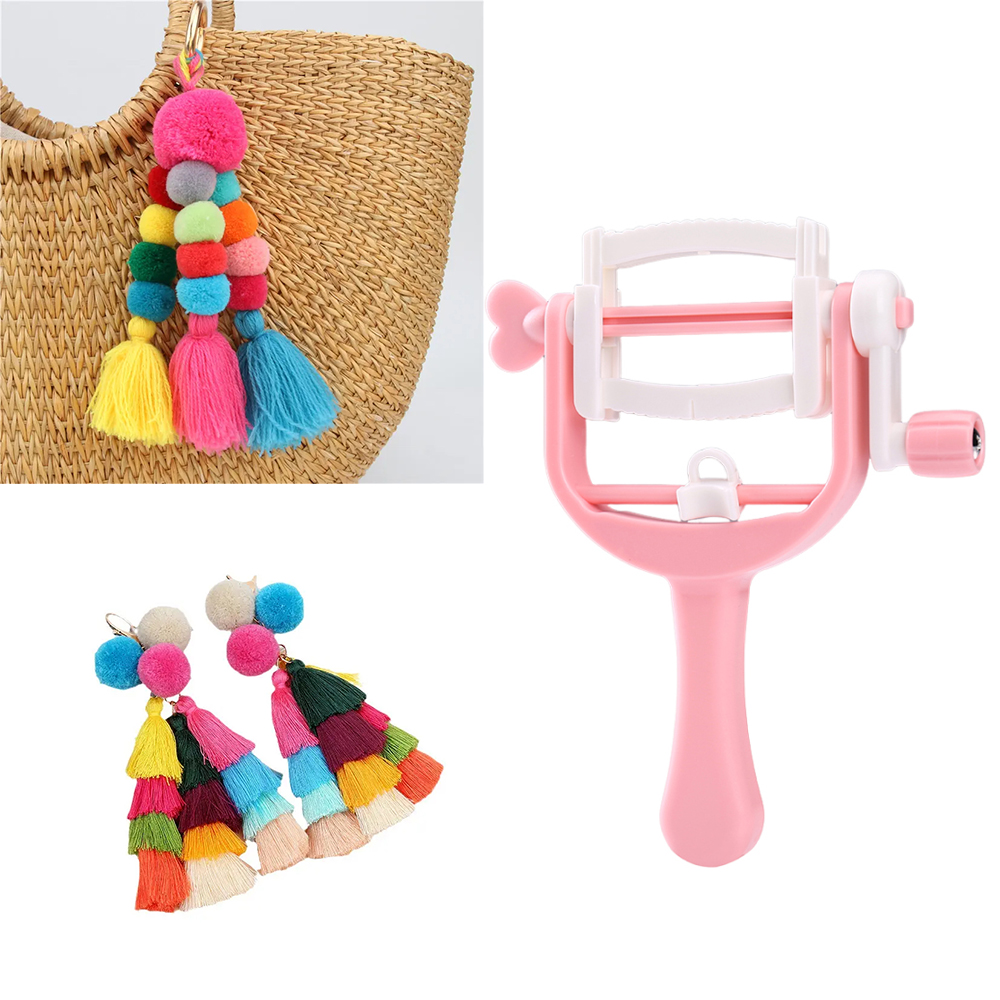 Pom Pom Maker Tool - ديي المنزل اليد كرنك حبل النسيج