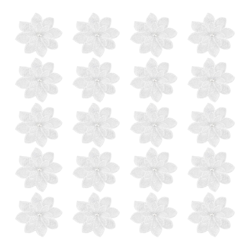 Applique Patch Flower - 20 حزمة من رقع التطريز على