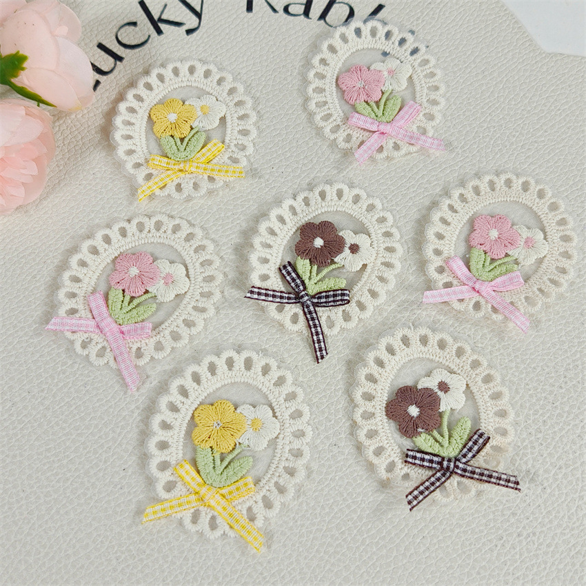 Applique Patch Flower - 10 قطع جديدة بتصميم ربيعي صيفي