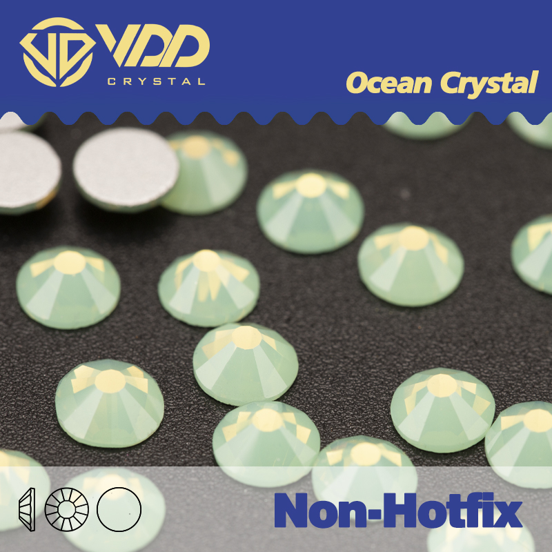 Hotfix Rhinestone Sheet - VDD 046 بلورات العقيق الأخضر للأظافر