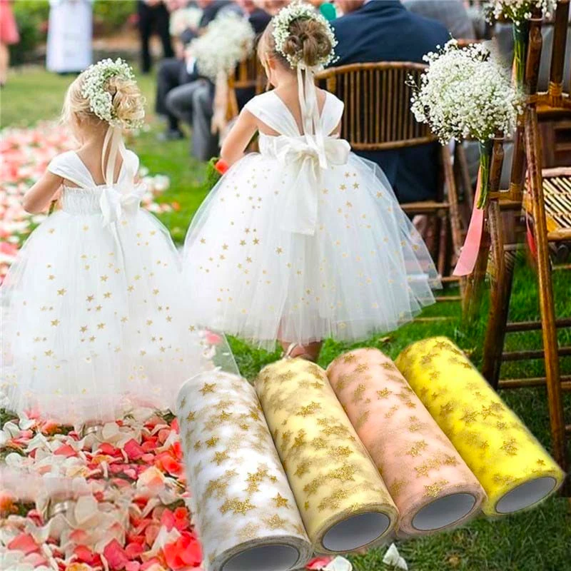 Organza Ribbon Spool - Tule-لفة كرسي نجمة الأورجانزا ، 6