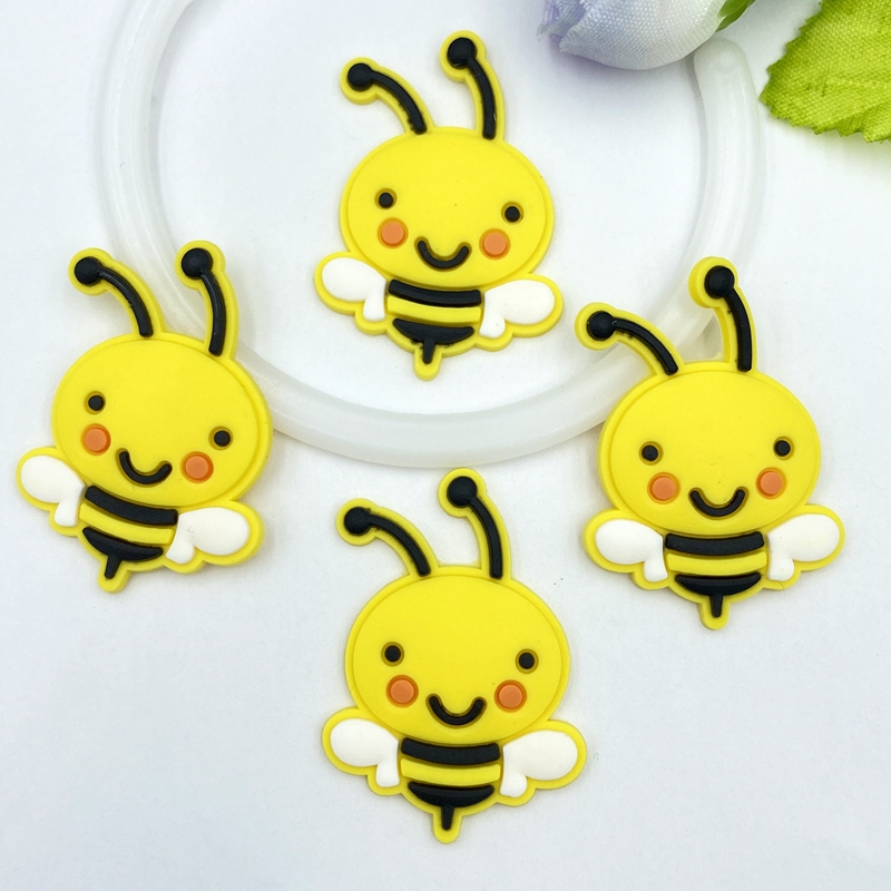 Embellishment Glue Craft - 10/20/30 قطعة لطيف النحل البلاستيكية مرنة