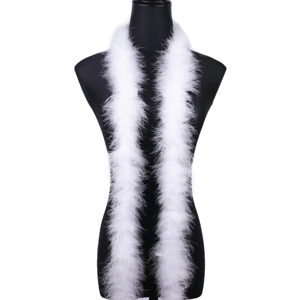 Feather Trim Marabou - 2 متر مارابو ريشة بوا الكفة