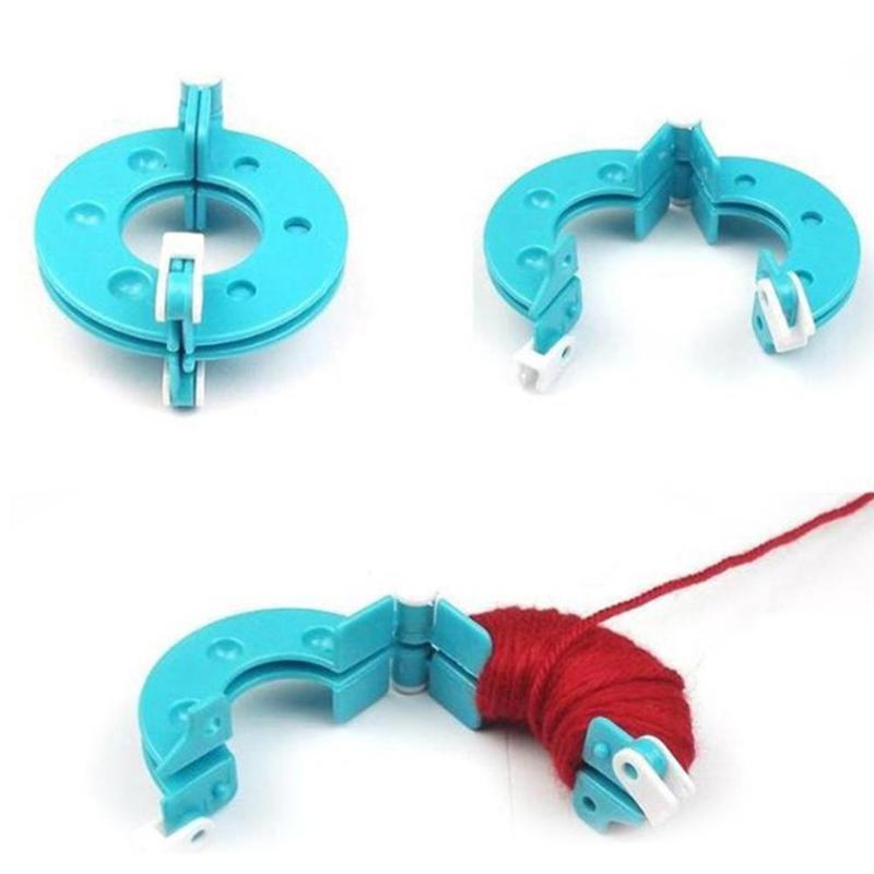 Pom Pom Maker Tool - مجموعة من 8 قطع لصنع كرات