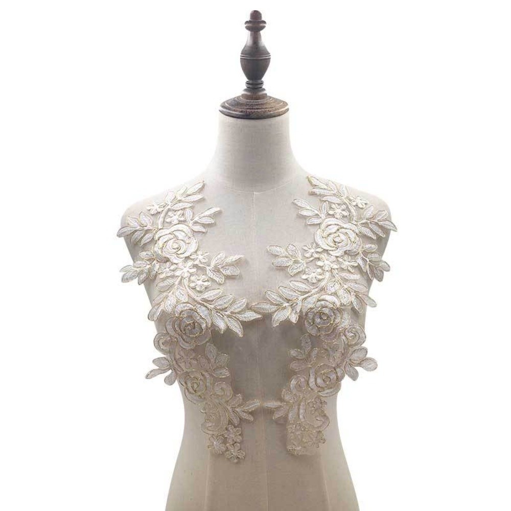 Applique Patch Flower - زوج واحد من رقعات التطريز الزهرية