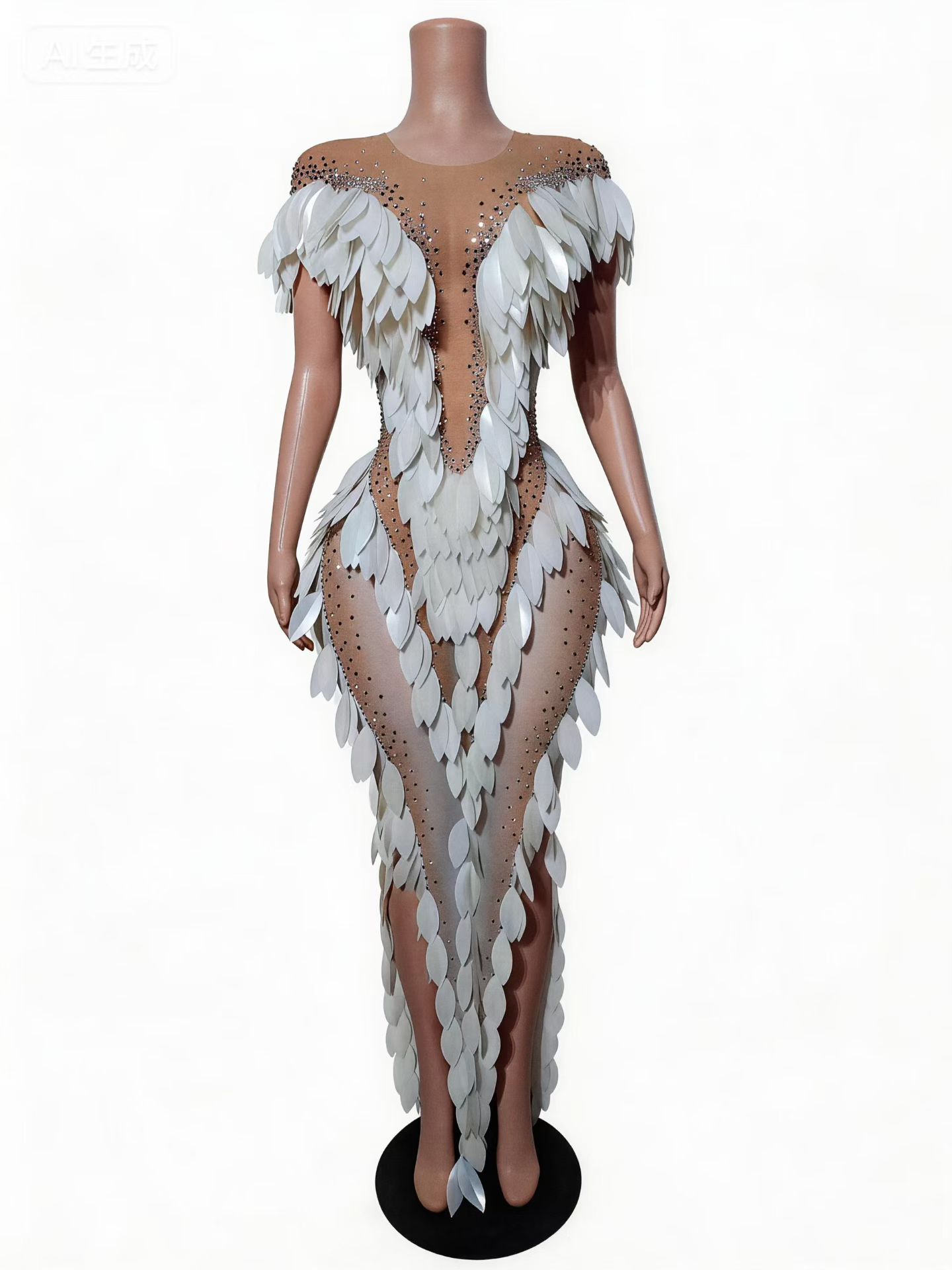 Embellish Knit - فستان حورية البحر الفاخر من موبياي