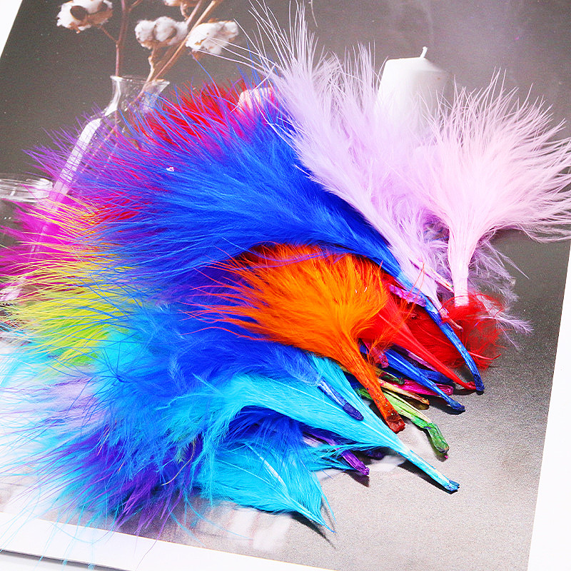 Feather Trim Marabou - 8-12 سنتيمتر الملونة بلوماس الطبيعية تركيا