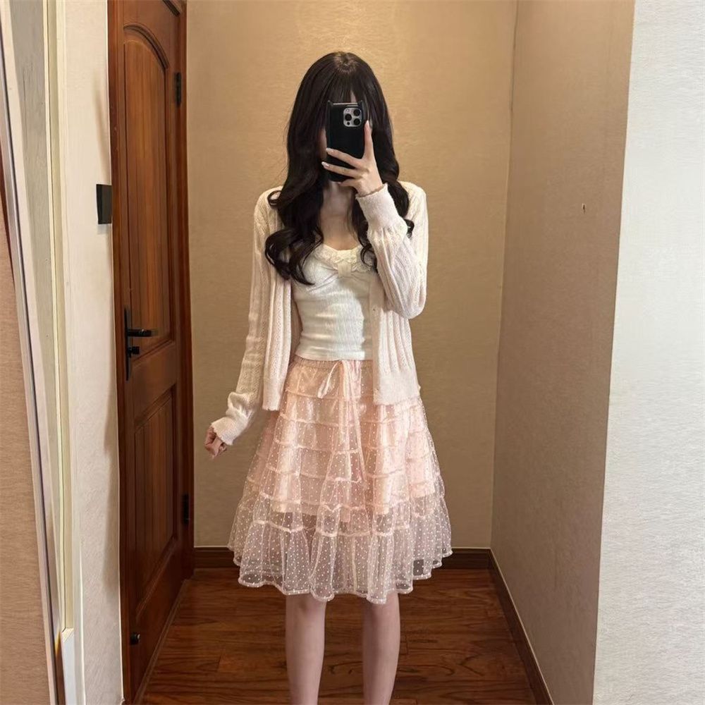 طقم أنيق بأسلوب فرنسي يتكون من - مراجعة Elastic Lace Trim وسعره