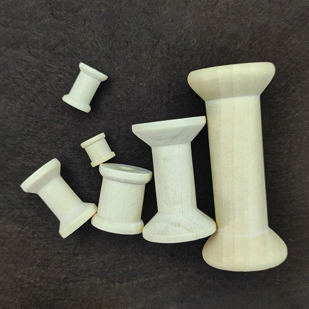 10/5 قطعة بكرات خشبية صغيرة مو - مراجعة Organza Ribbon Spool وسعره