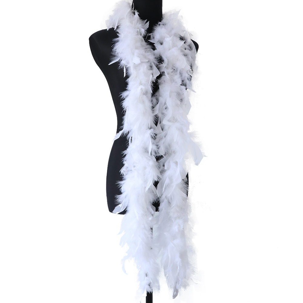 2 ياردة رقيق الأبيض ريشة بوا ت - مراجعة Feather Trim Marabou وسعره