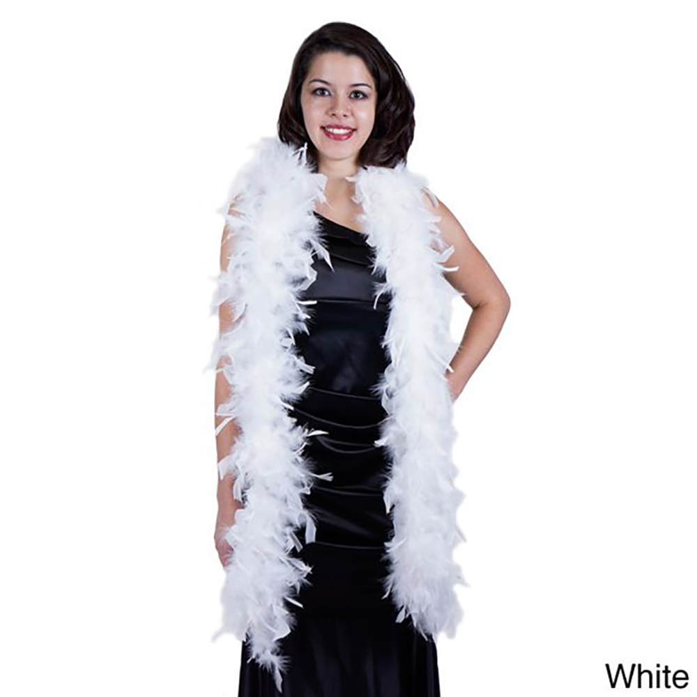 2 ياردة رقيق الأبيض ريشة بوا ت - مراجعة Feather Trim Marabou وسعره