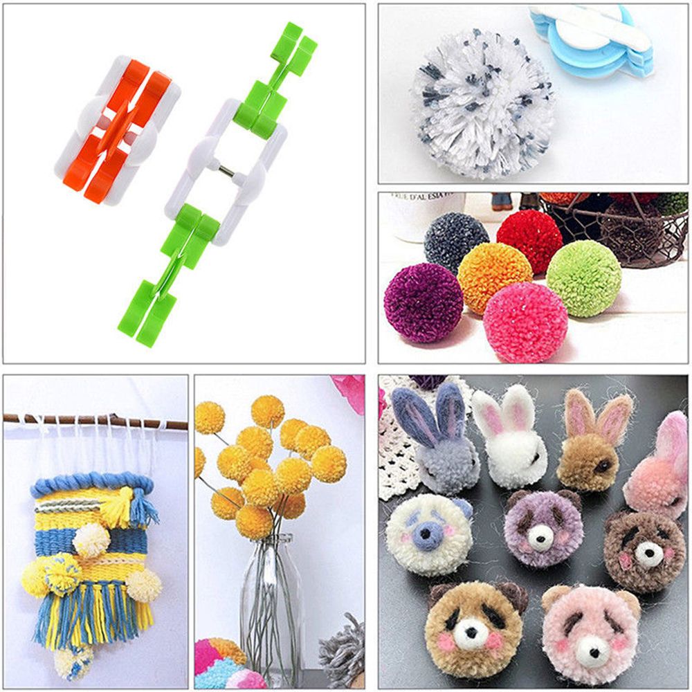 2 قطعة/الوحدة موضة إبرة الحرفي - مراجعة Pom Pom Maker Tool وسعره