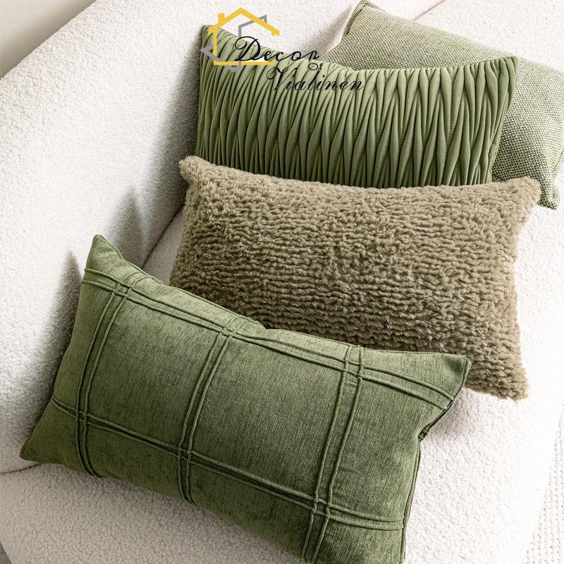 وسادة خصر خضراء، أريكة على الط - مراجعة Velvet Ribbon Roll وسعره