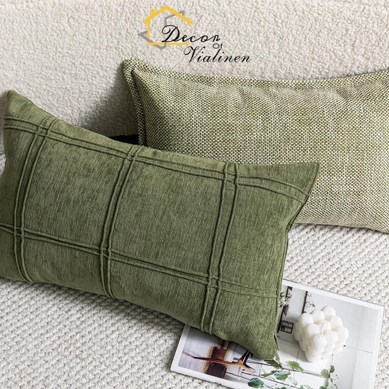 وسادة خصر خضراء، أريكة على الط - مراجعة Velvet Ribbon Roll وسعره