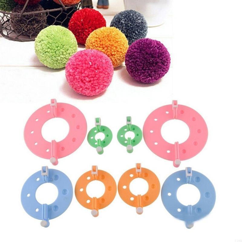 F19B 4 قطعة صانع الكريات زغب ا - مراجعة Pom Pom Maker Tool وسعره