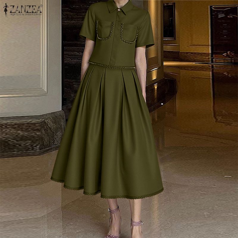 بدلة نسائية أنيقة من ZANZEA مك - مراجعة Elastic Lace Trim وسعره