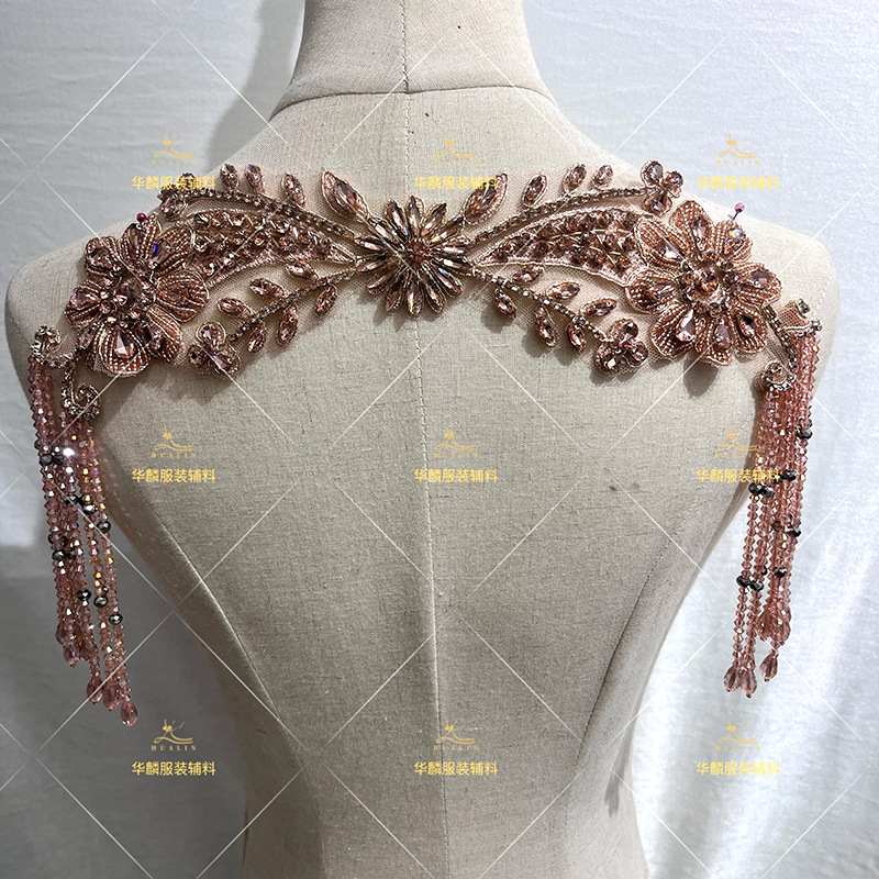 اليد مطرز هامش تقليم مع المعلق - مراجعة Beaded Trim Fringe وسعره