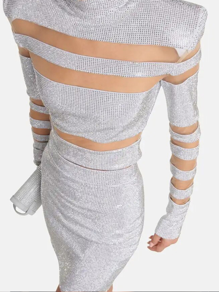 مجموعة ضمادات شبكية مثيرة مكون - مراجعة Sequin Fabric Panel وسعره