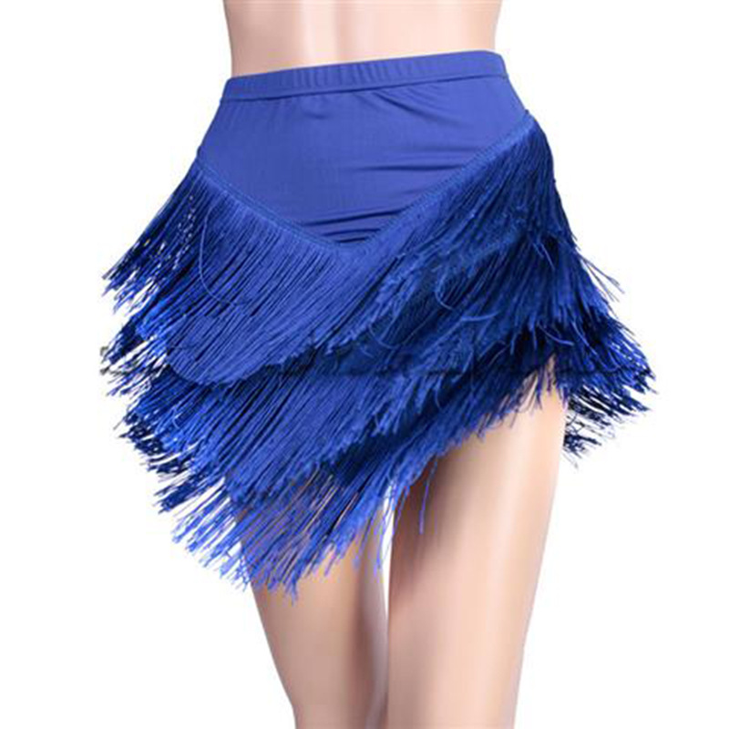 موضة جديدة اللاتينية تنورة رقص - مراجعة Tassel Fringe Trim وسعره
