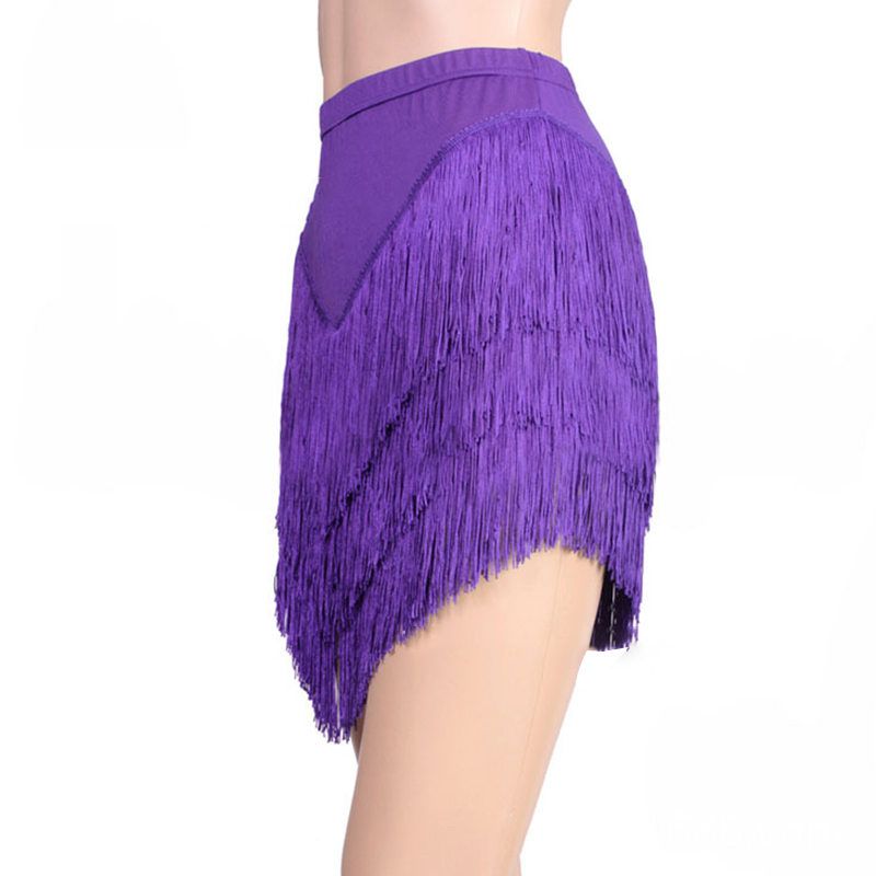 موضة جديدة اللاتينية تنورة رقص - مراجعة Tassel Fringe Trim وسعره