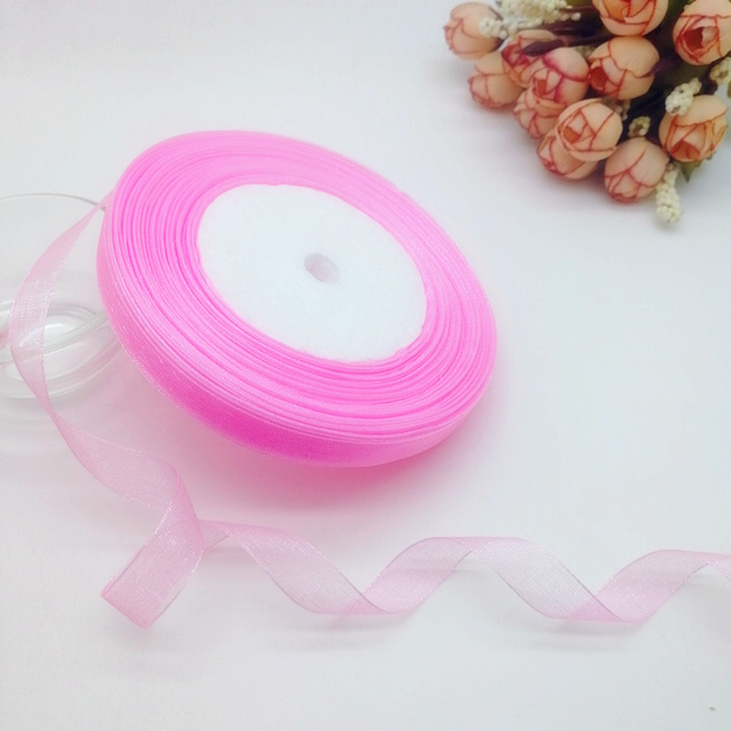 50 ياردة 10/20/25 مللي متر الع - مراجعة Organza Ribbon Spool وسعره