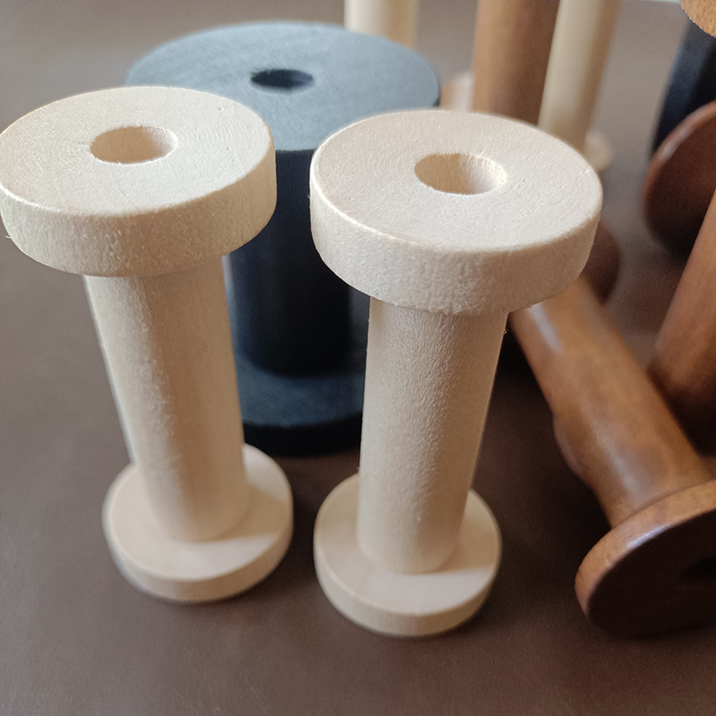 بكرات خشبية طبيعية عتيقة للتطر - مراجعة Organza Ribbon Spool وسعره