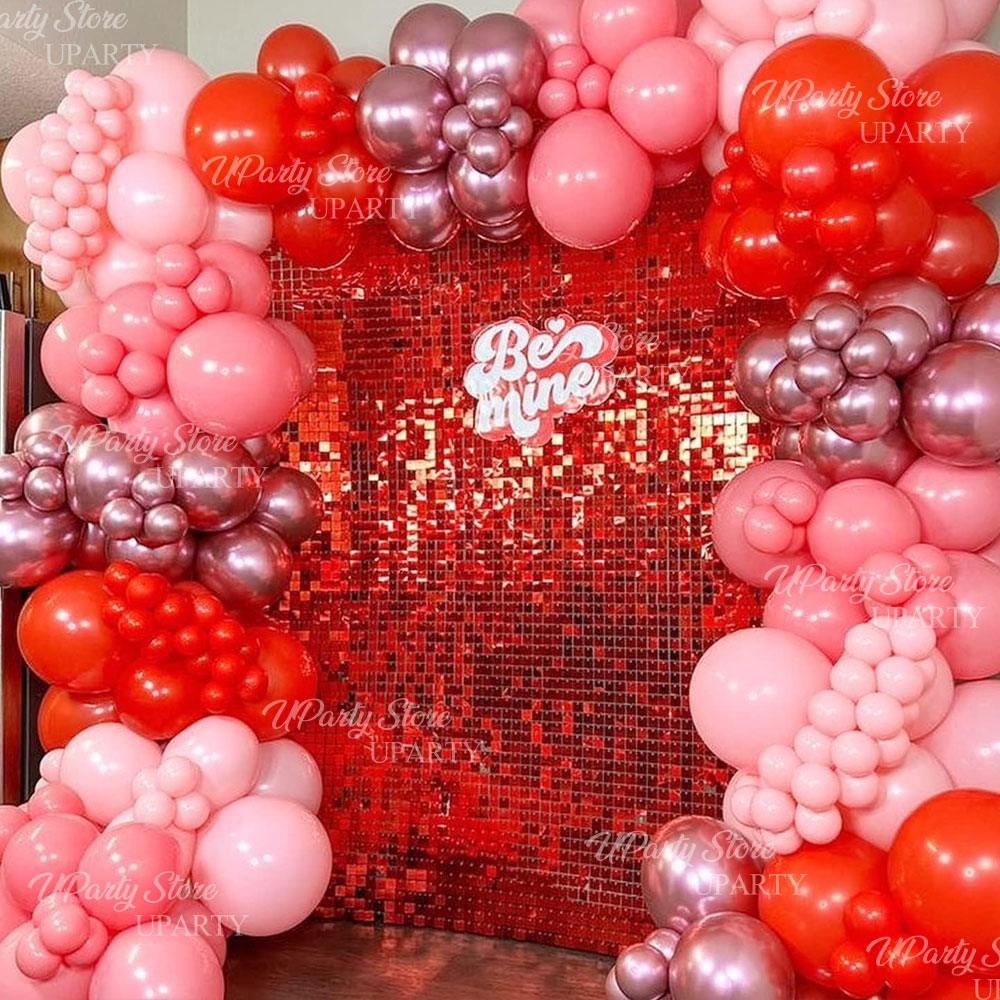 الأحمر لامع جدار خلفية لوحات 1 - مراجعة Sequin Fabric Panel وسعره