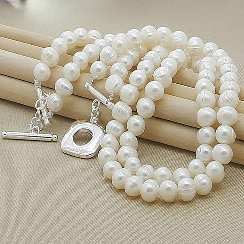 سلاسل قلادة من الفضة عيار 925  - مراجعة Pearl Trim Chain وسعره