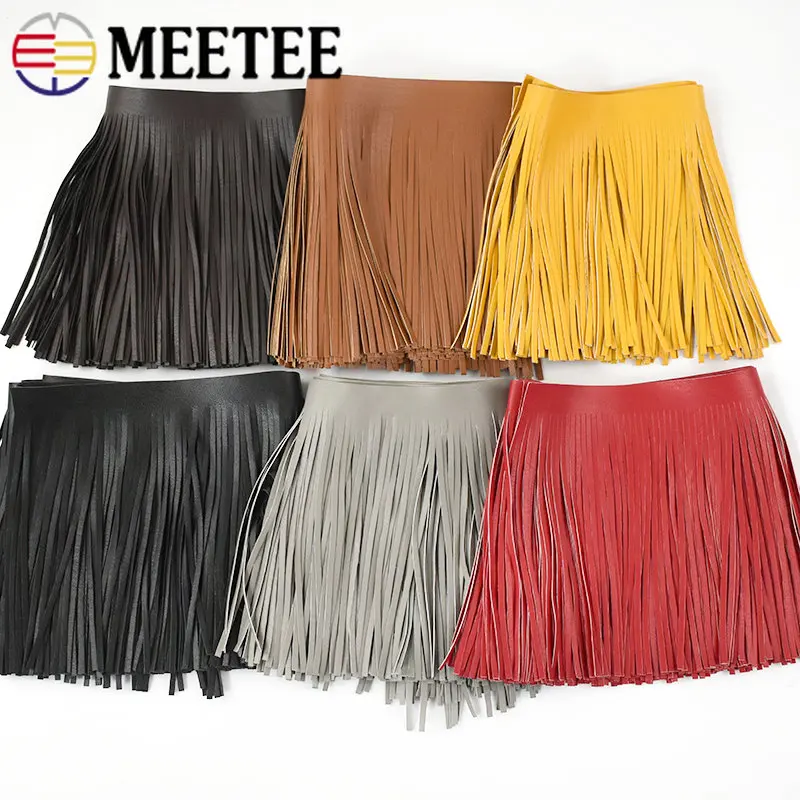 1 متر Meetee 10-30cmX5mm بولي  - مراجعة Fringe Ribbon Sewing وسعره