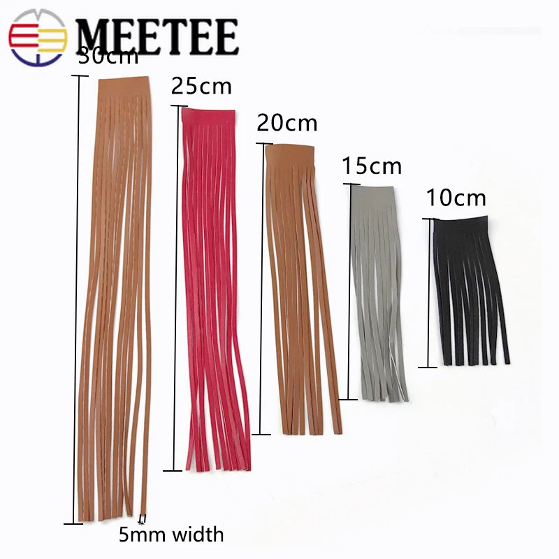 1 متر Meetee 10-30cmX5mm بولي  - مراجعة Fringe Ribbon Sewing وسعره