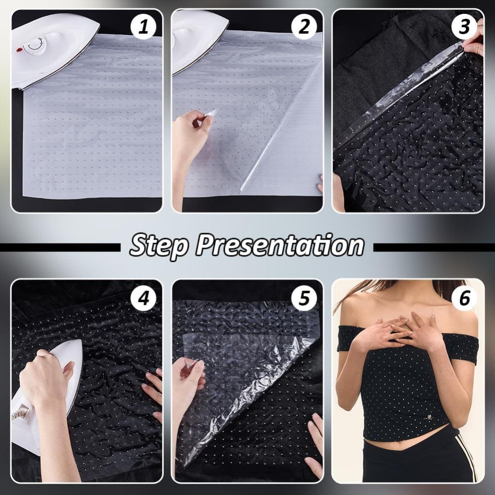 6 أوراق من ملصقات الأحجار اللا - مراجعة Hotfix Rhinestone Sheet وسعره
