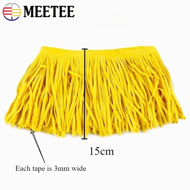 1-5 متر 15 سنتيمتر الجلد المدب - مراجعة Fringe Ribbon Sewing وسعره