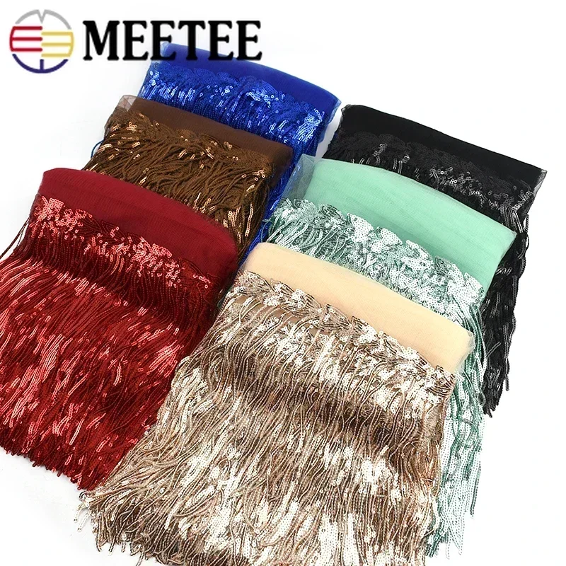 تطريز الترتر شرابة شرابة دانتي - مراجعة Beaded Trim Fringe وسعره