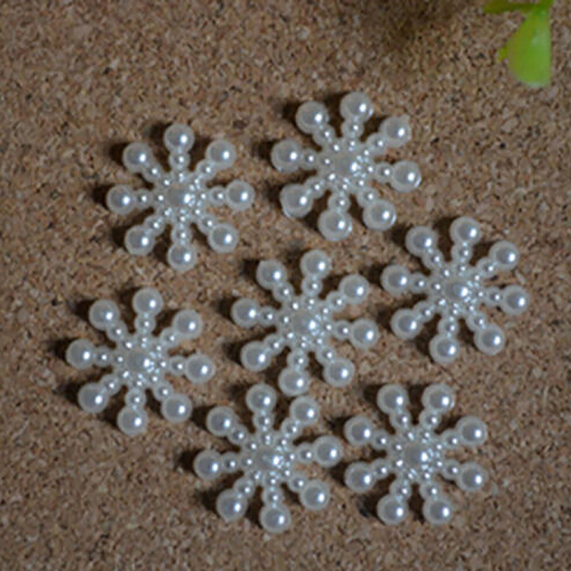 100 قطعة اللؤلؤ الأبيض الراتنج - مراجعة Christmas Craft Embellishment وسعره