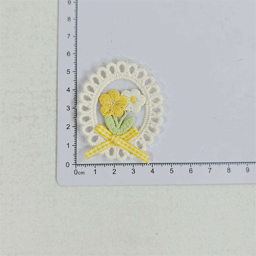 10 قطع جديدة بتصميم ربيعي صيفي - مراجعة Applique Patch Flower وسعره