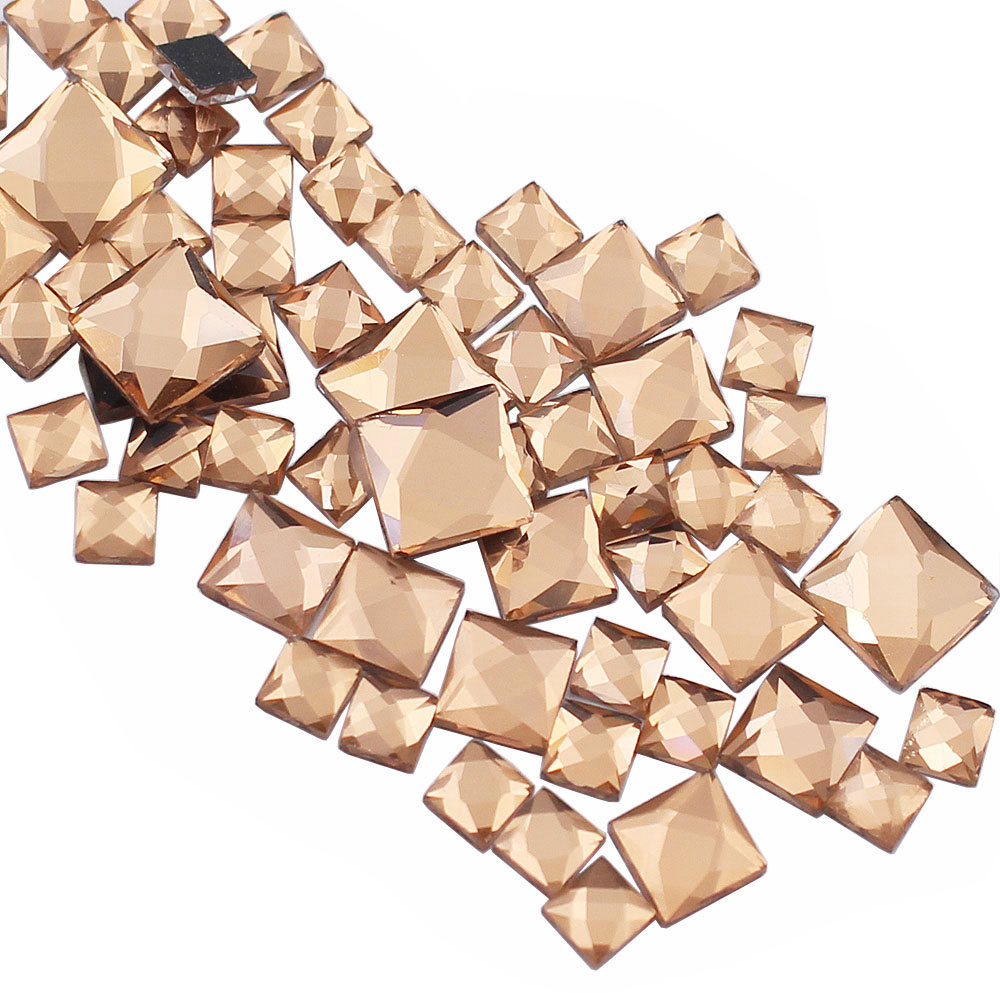 أحجار الراين المربعة الشكل بمق - مراجعة Hotfix Rhinestone Sheet وسعره