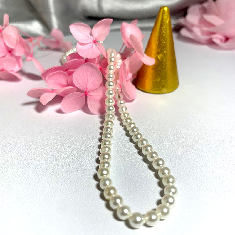 أنيقة 4 مللي متر قذيفة اللؤلؤ  - مراجعة Pearl Trim Chain وسعره