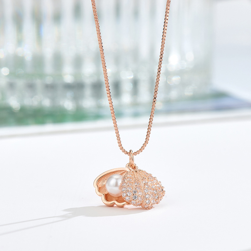 شعبية 925 فضة اللؤلؤ المختنق ق - مراجعة Pearl Trim Chain وسعره