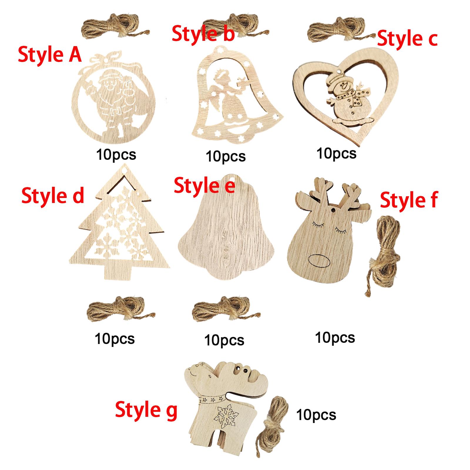 قطع خشبية غير مكتملة، لوحات تع - مراجعة Christmas Craft Embellishment وسعره
