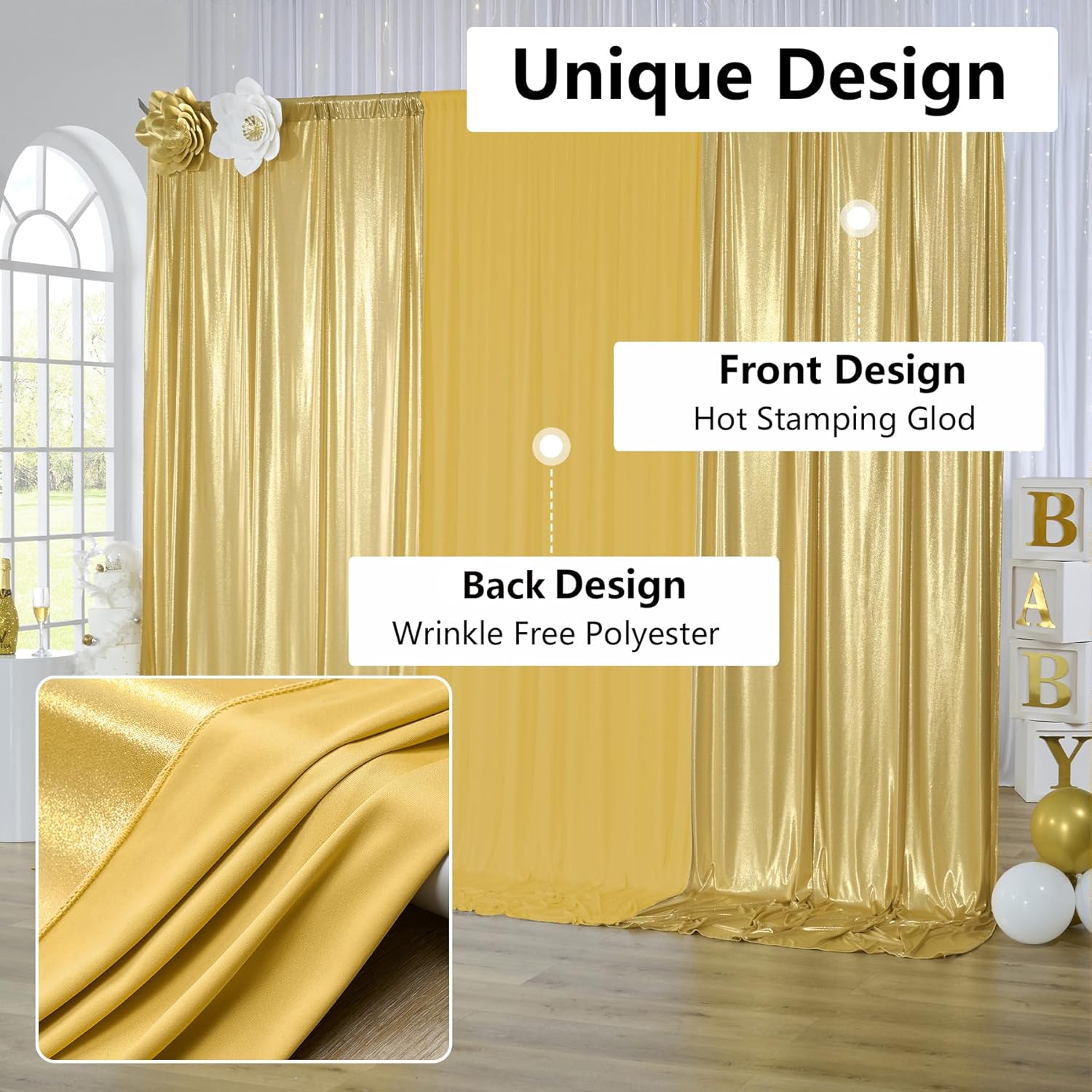 ستارة خلفية للتصوير الفوتوغراف - مراجعة Sequin Fabric Panel وسعره
