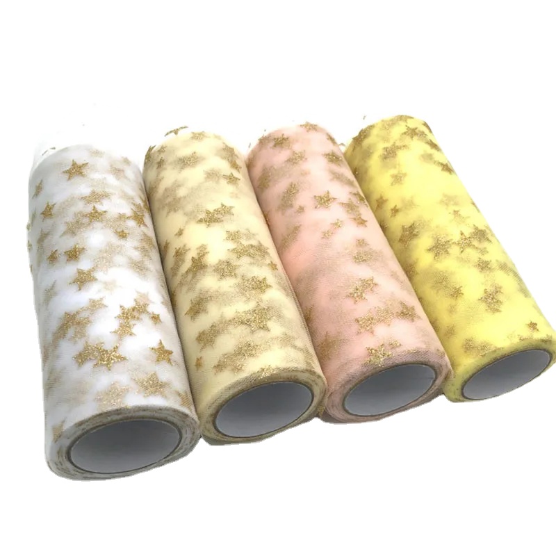 Tule-لفة كرسي نجمة الأورجانزا  - مراجعة Organza Ribbon Spool وسعره