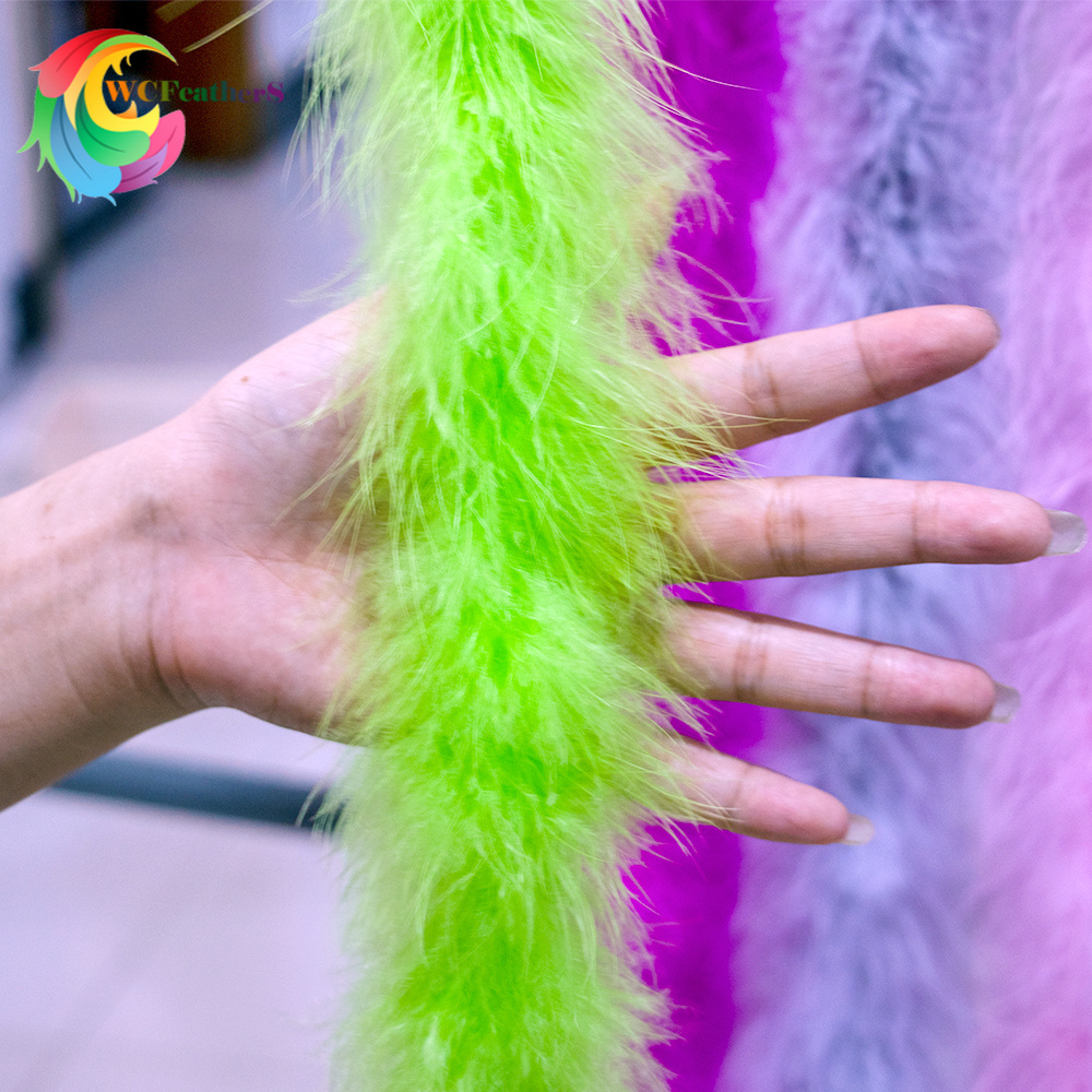 شريط ريش مارابو طبيعي بطول 2 م - مراجعة Feather Trim Marabou وسعره