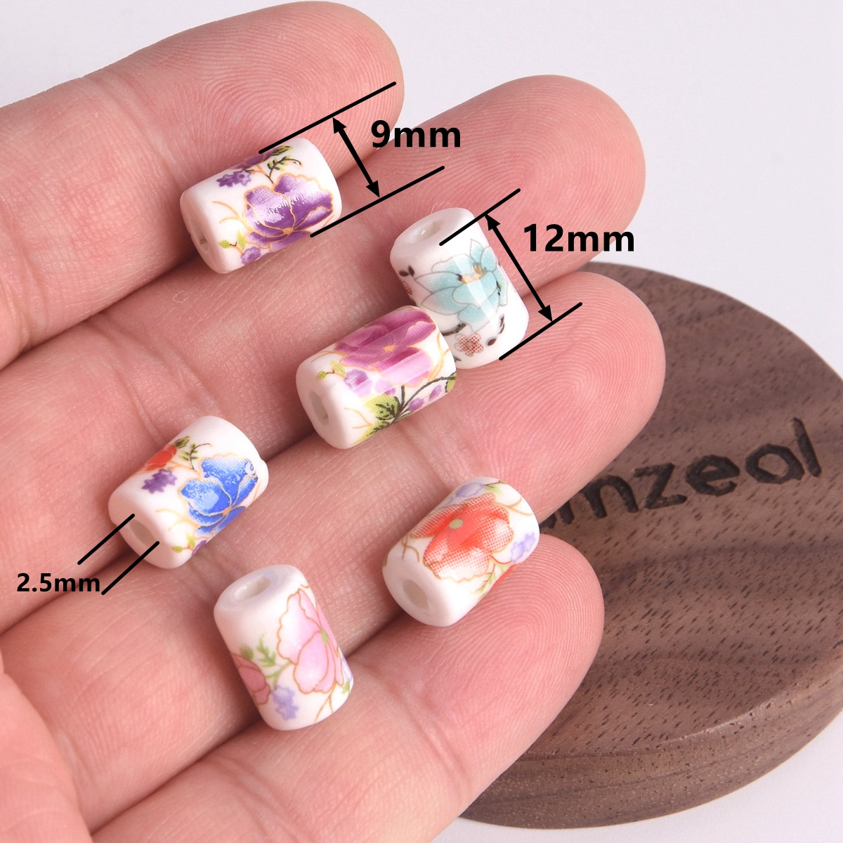 10 قطع من الخرز الخزفي على شكل - مراجعة Embellishment Crafts وسعره