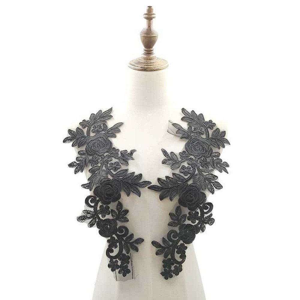 زوج واحد من رقعات التطريز الزه - مراجعة Applique Patch Flower وسعره